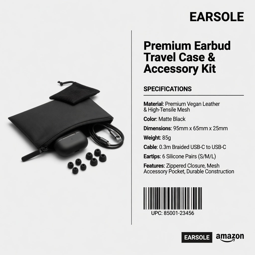 EARSOLE ProKit Travel Wireless Earbuds Bundle 06-spec