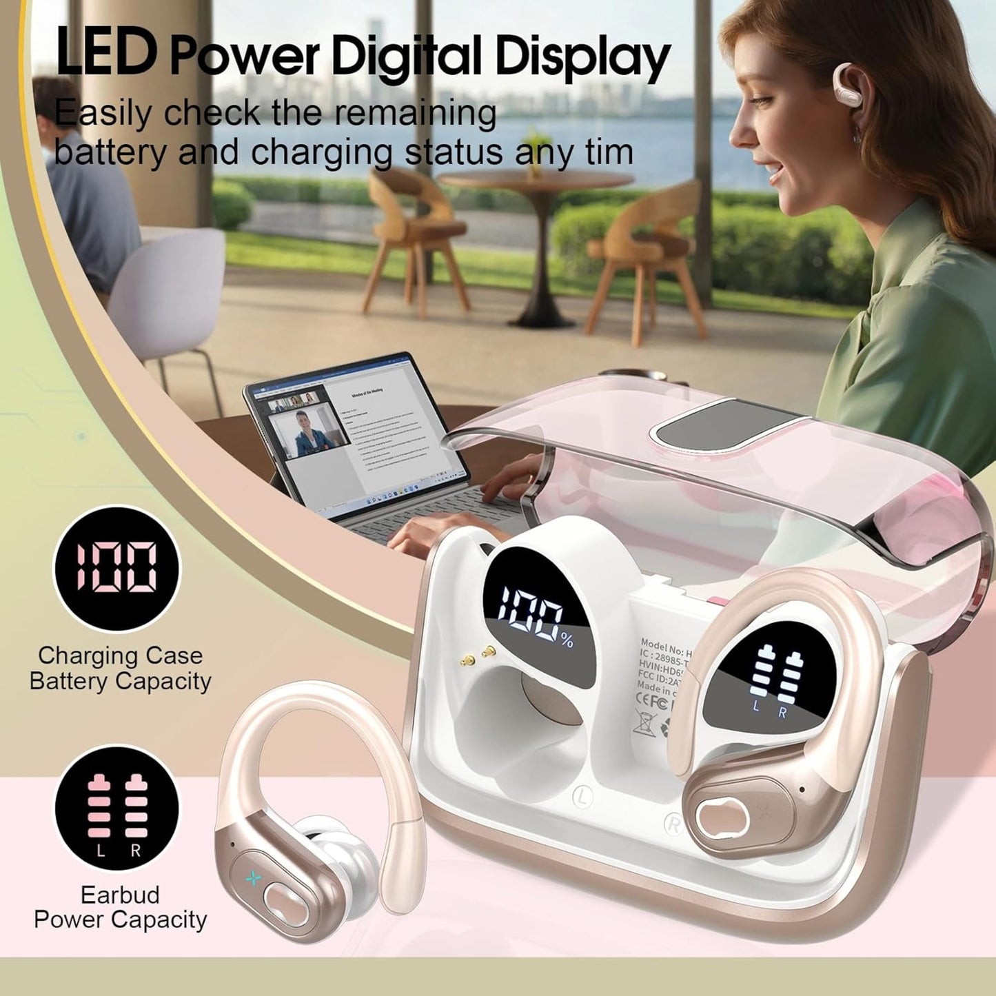 EARSOLE Bass Wireless Earbuds product image 6