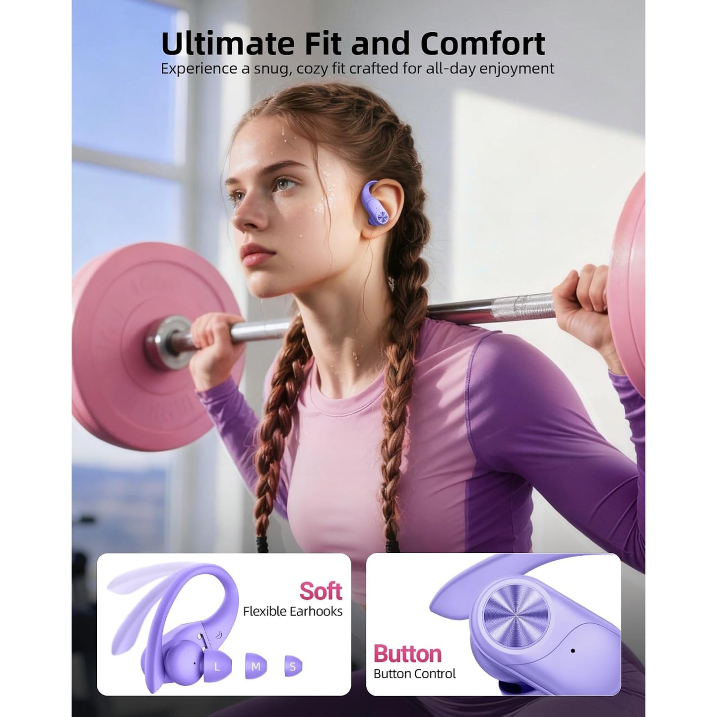 EARSOLE Over-Ear Wireless Headphones product image 6