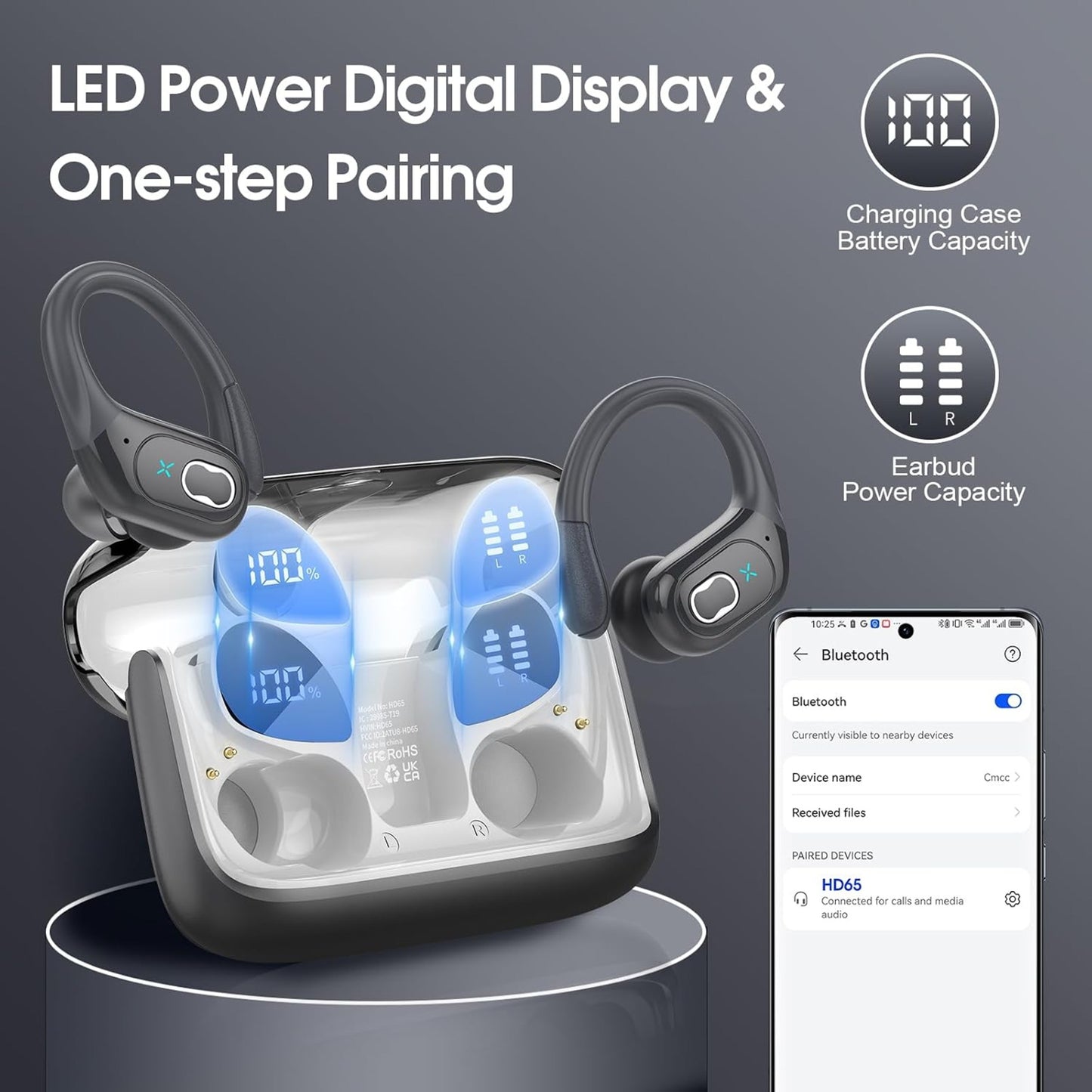EARSOLE Bass Bluetooth Wireless Earbuds product image 6