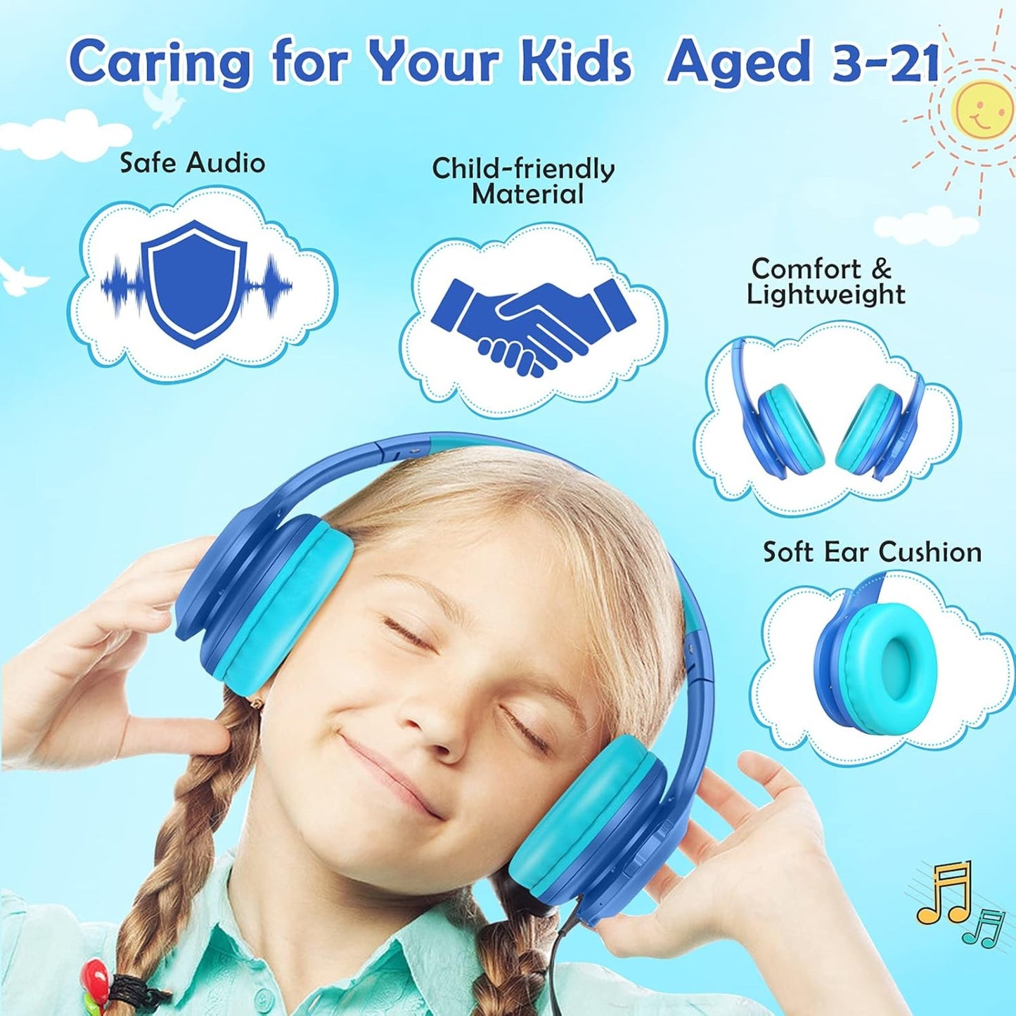 EARSOLE Kids Volume-Limited Wireless Headphones product image 6