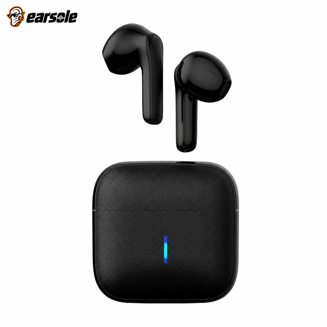 EARSOLE semi-in-ear wireless earbuds with charging case
