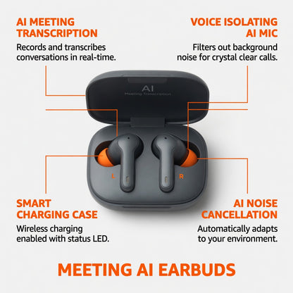 ES-AI-NOTE-47 02-features | EARSOLE NoteSync AI Meeting Earbuds