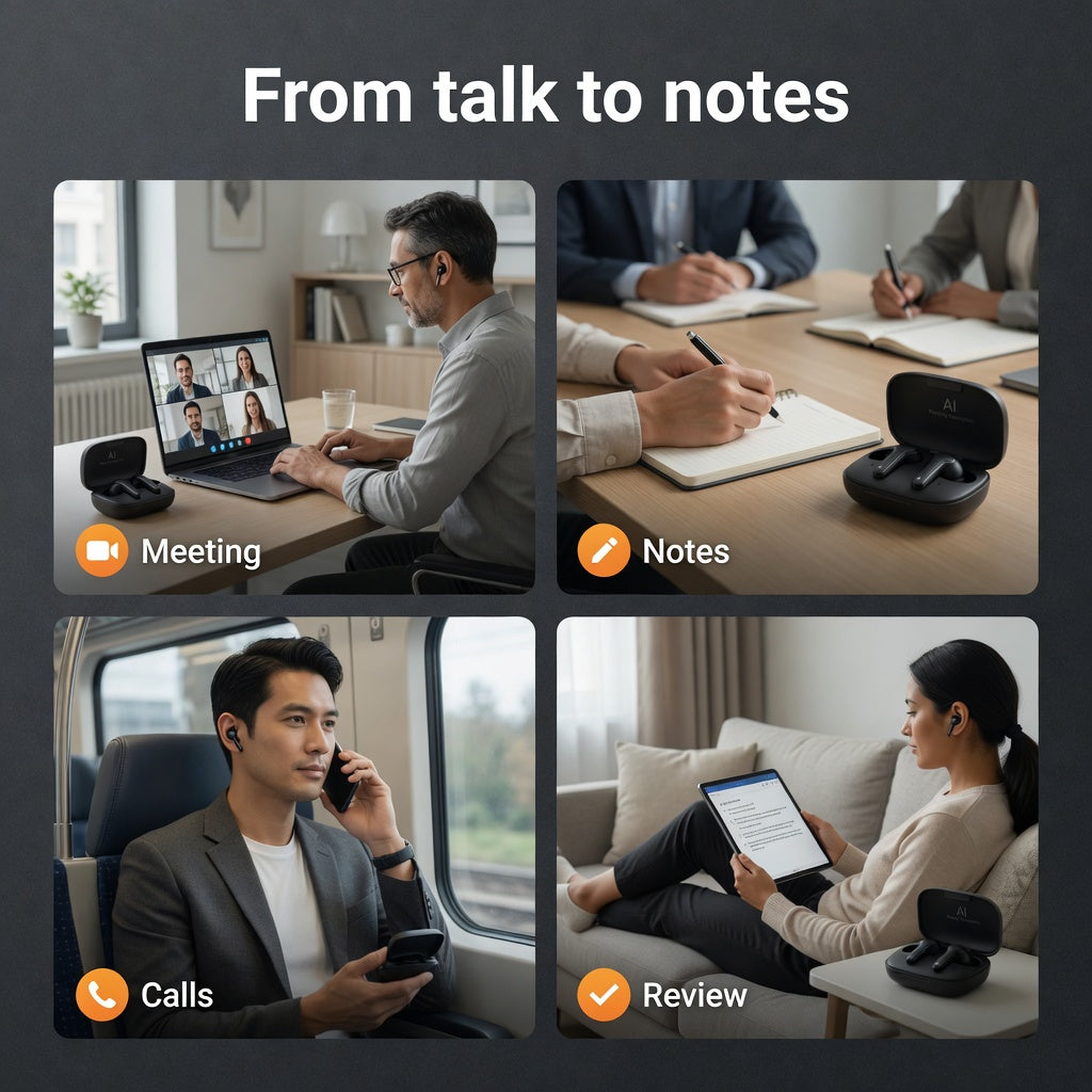 ES-AI-NOTE-47 05-lifestyle | EARSOLE NoteSync AI Meeting Earbuds