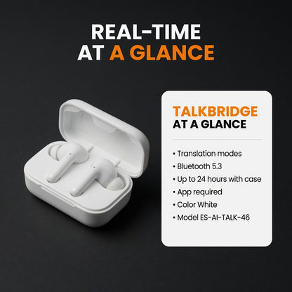 ES-AI-TALK-46 06-spec | EARSOLE TalkBridge Real-Time Translation Earbuds
