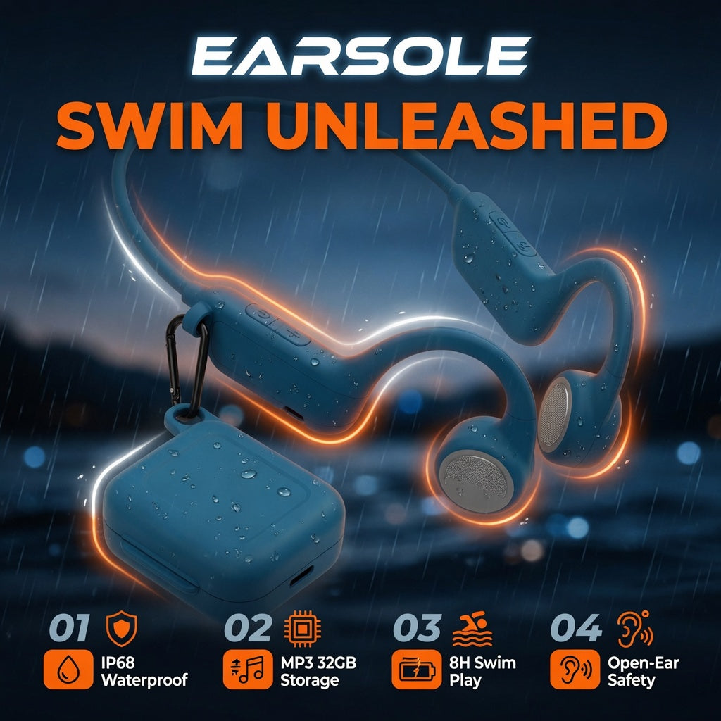 EARSOLE AquaBone Waterproof Bone Conduction 02-features