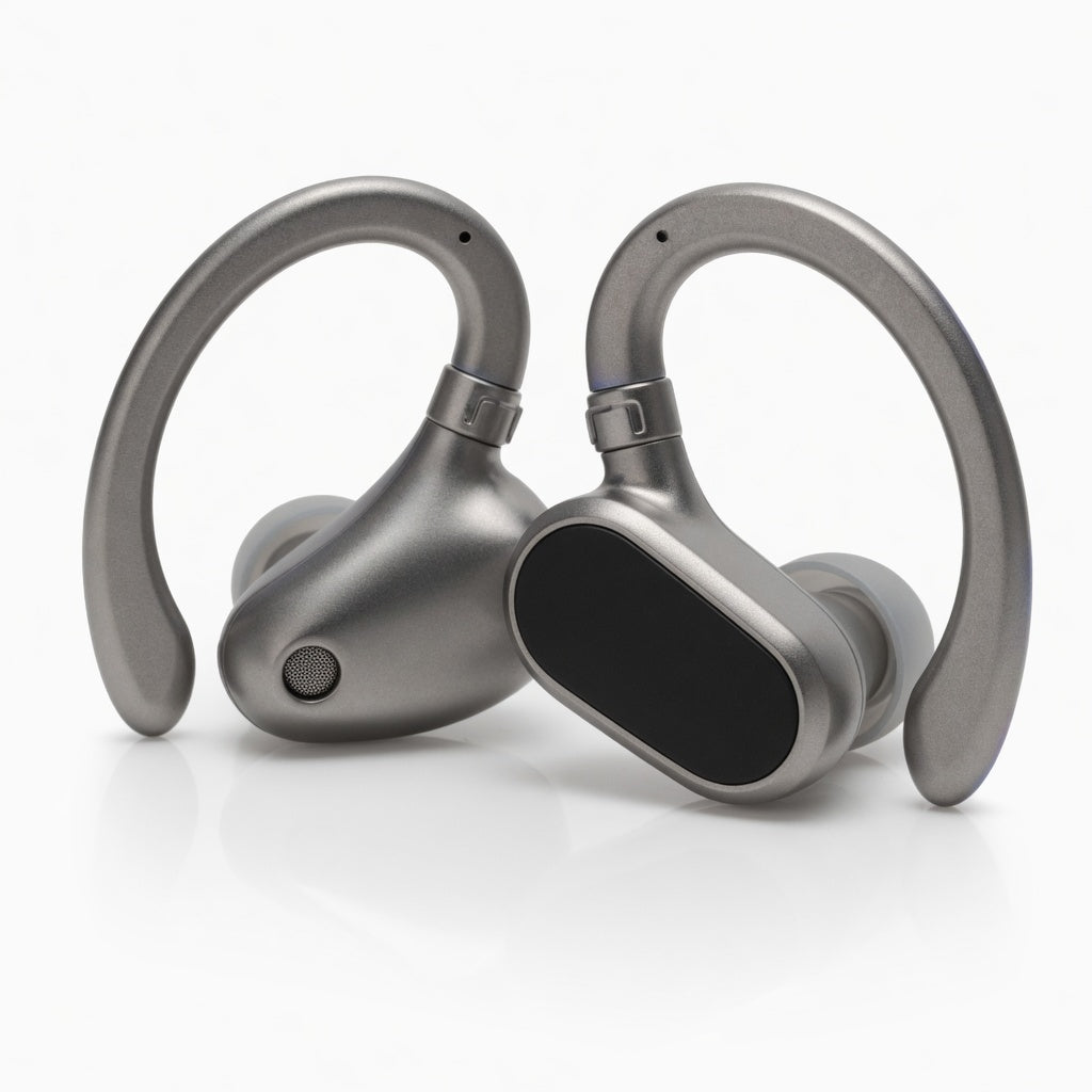 EARSOLE MetalArc Premium Clip Earbuds 00-white