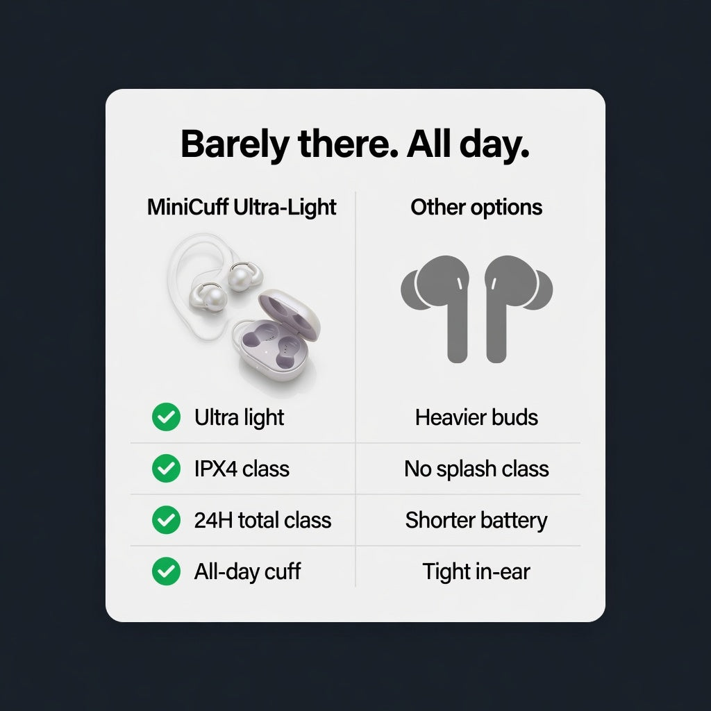 EARSOLE MiniCuff Ultra-Light Clip Earbuds 04-comparison