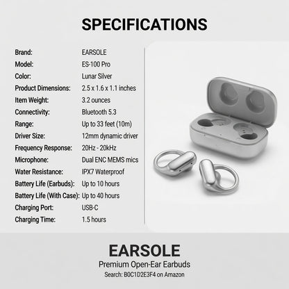 ES-CLIP-RING-76 06-spec | EARSOLE RingClip Open-Ear Clip Earbuds