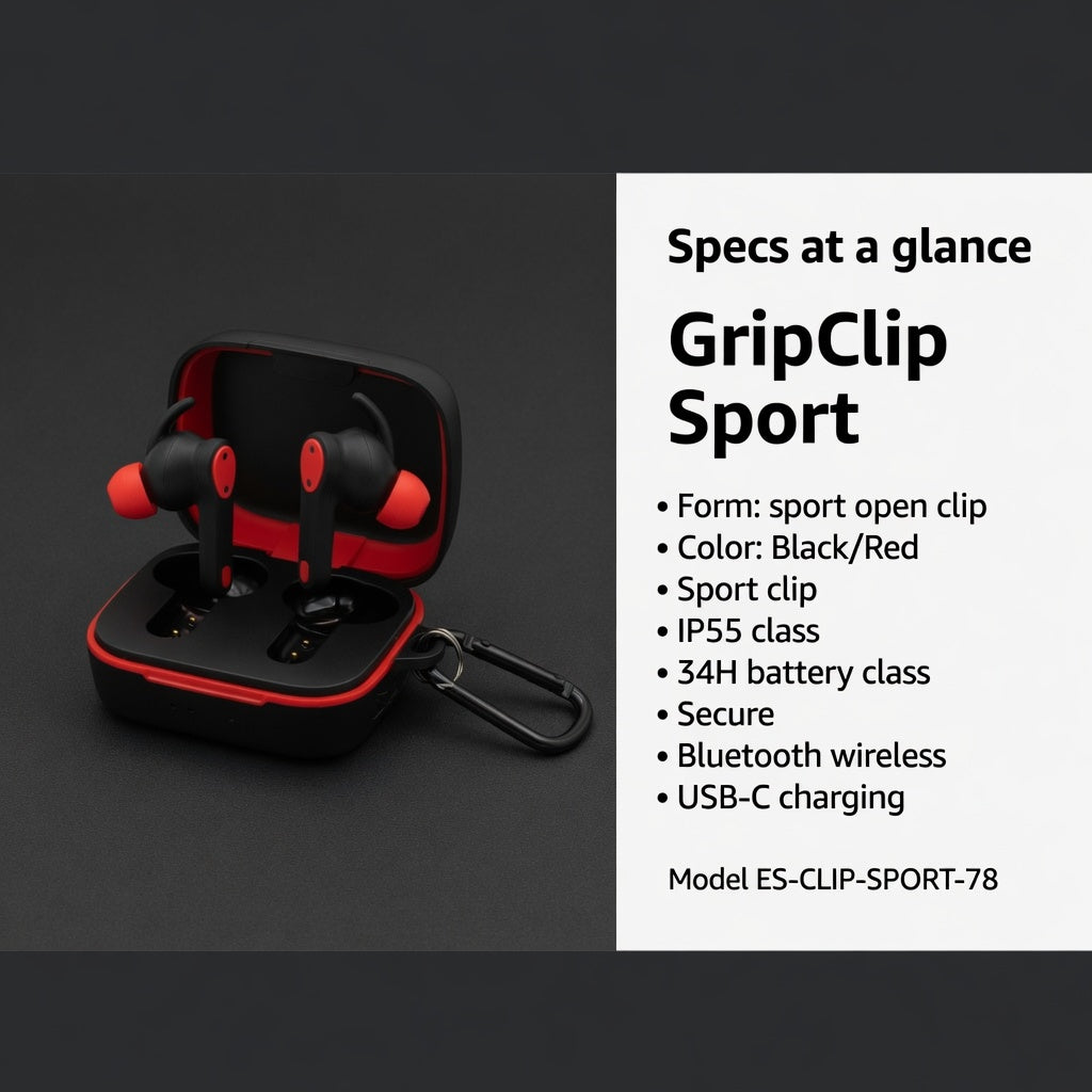 EARSOLE GripClip Sport Open Clip Earbuds 05-lifestyle