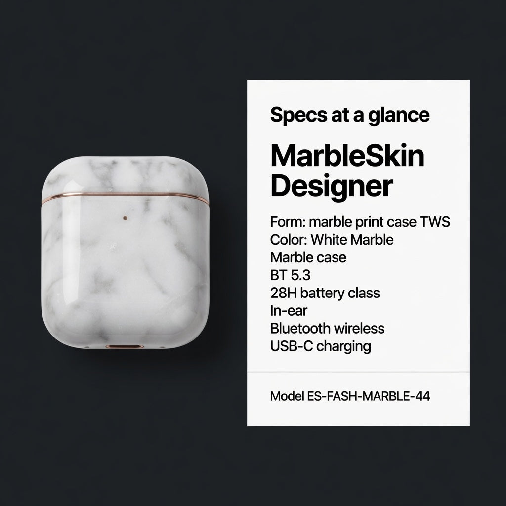 EARSOLE MarbleSkin Designer Case Earbuds 05-lifestyle