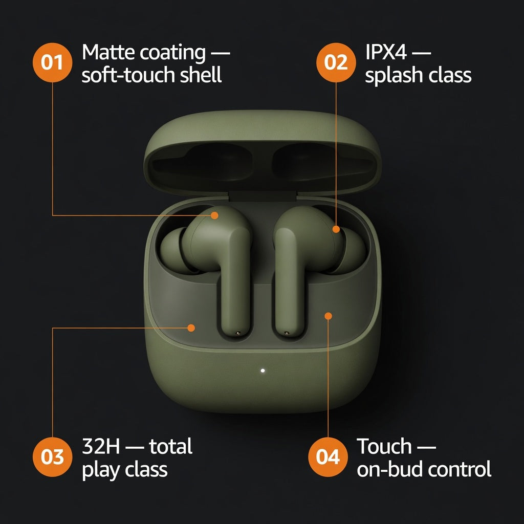 EARSOLE MarbleSkin Designer Case Earbuds 06-spec