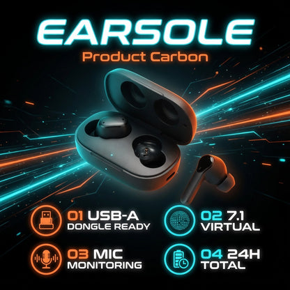 EARSOLE DeskForce PC Wireless Gaming Buds 02-features