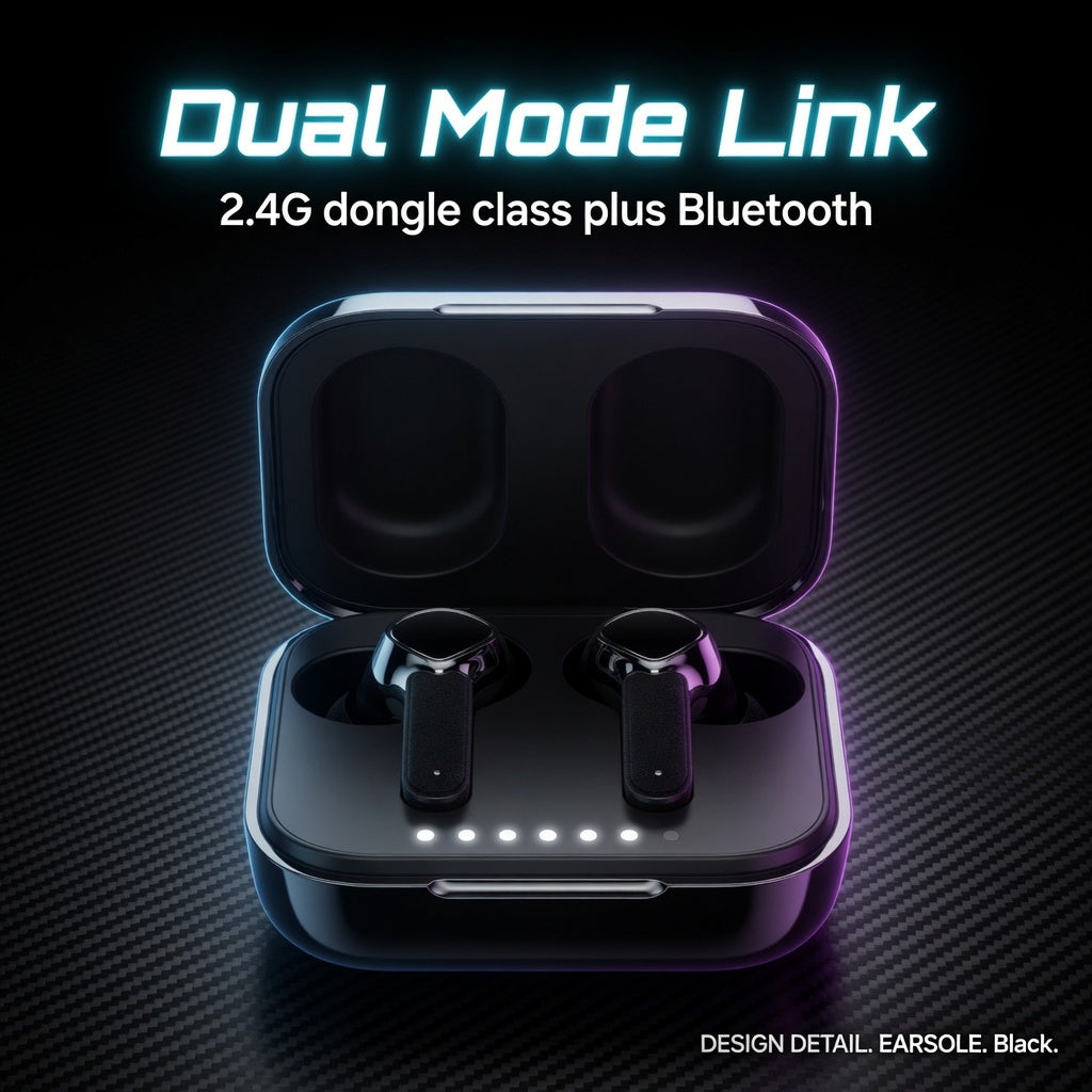 EARSOLE ZeroLag 2.4G Gaming Earbuds with Dongle 03-detail