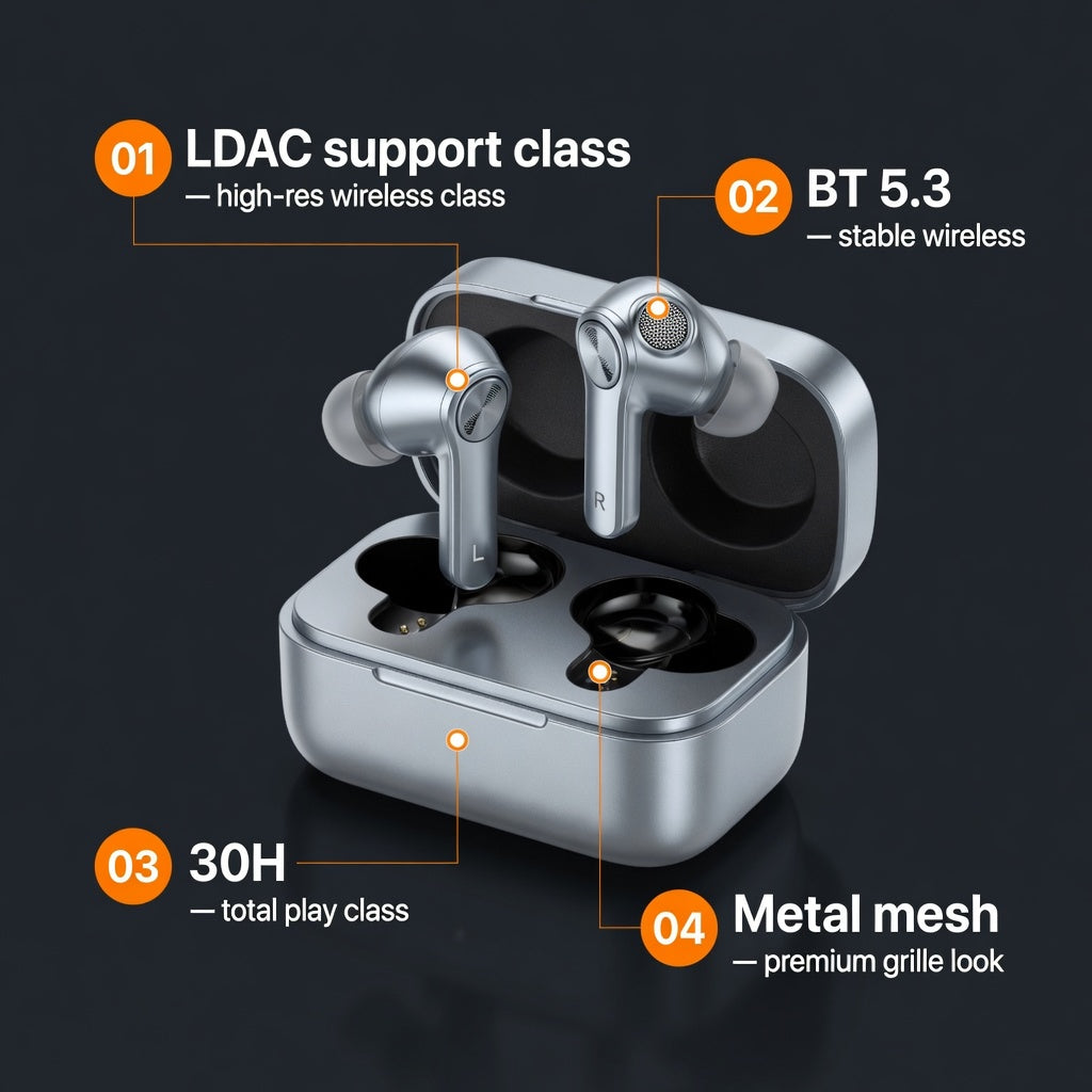 EARSOLE ClearStage LDAC Wireless Earbuds 02-features