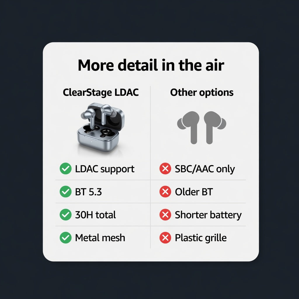 EARSOLE ClearStage LDAC Wireless Earbuds 04-comparison