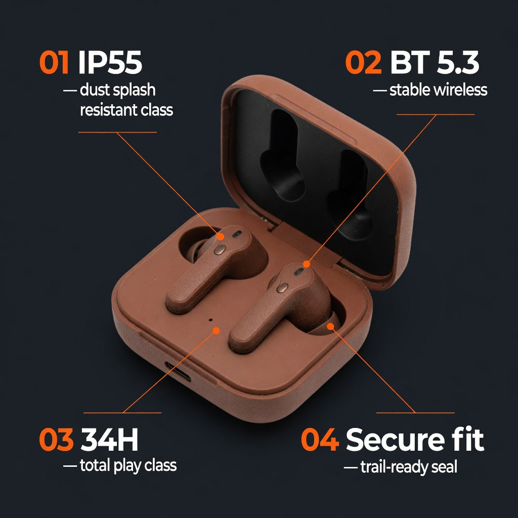 EARSOLE TrailDust IP55 Hiking Earbuds 04-comparison
