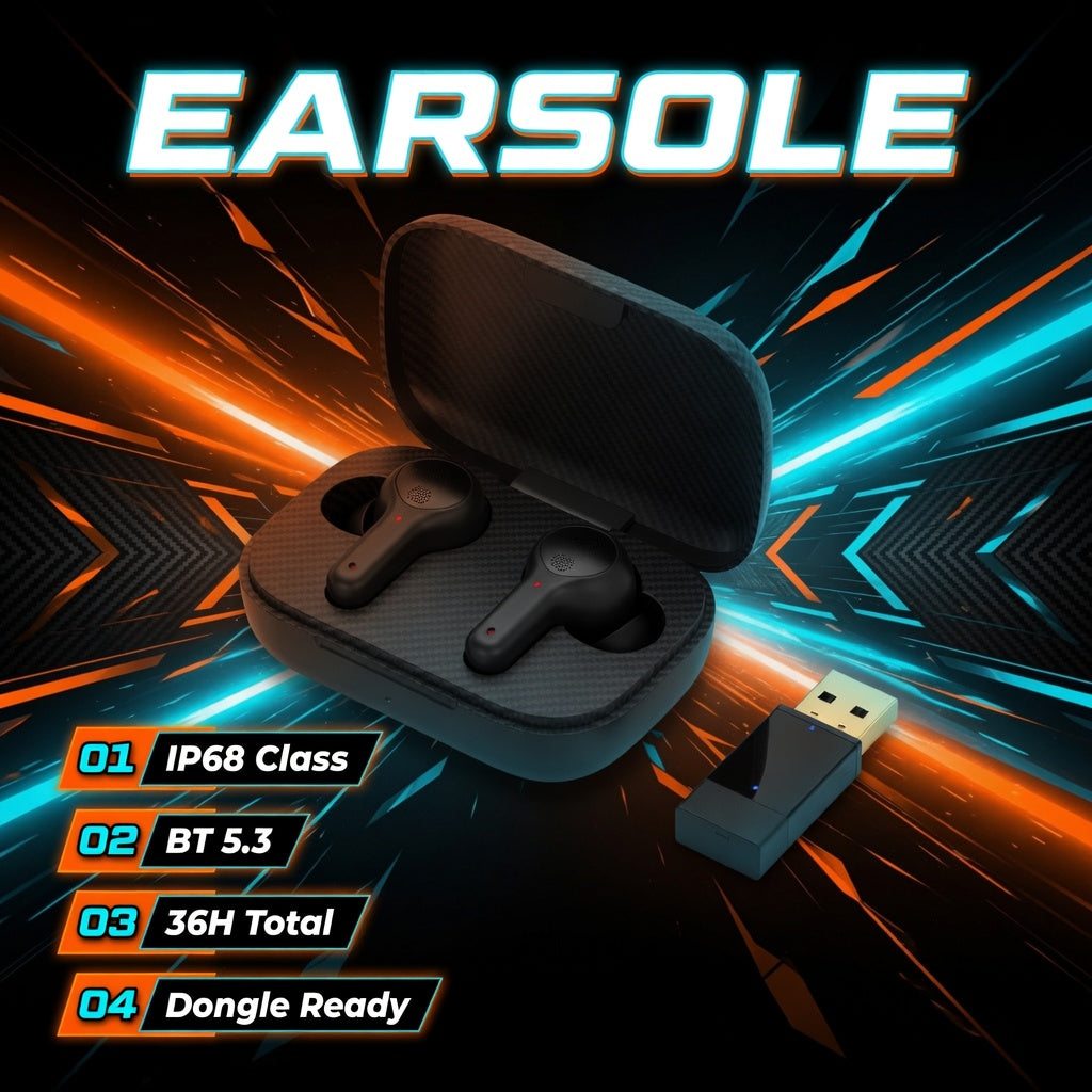 EARSOLE SweatLock IP68 Sport Earbuds 02-features