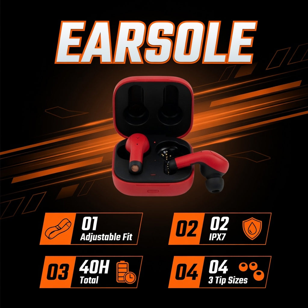 EARSOLE TriFit Adjustable Hook Earbuds 02-features