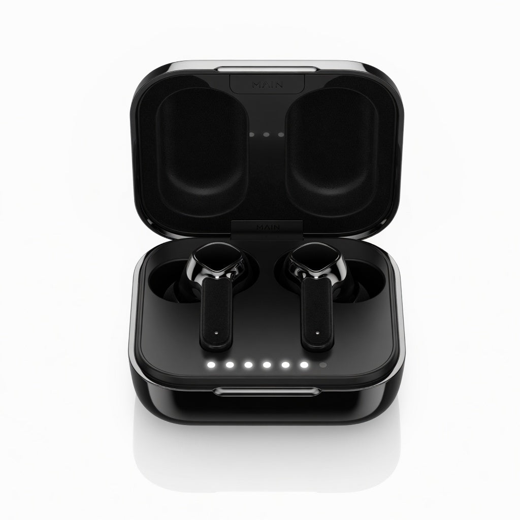 EARSOLE MirrorLED Flip Display Earbuds 00-white