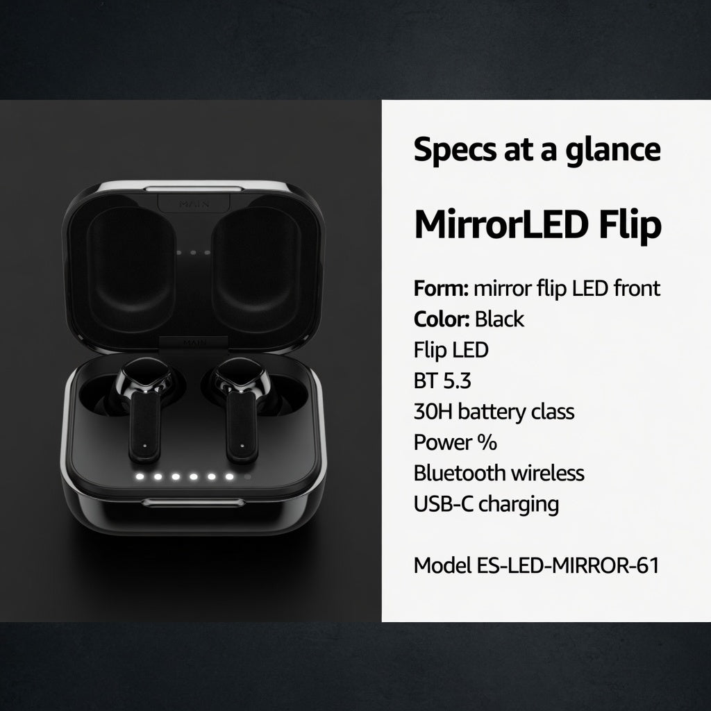 EARSOLE MirrorLED Flip Display Earbuds 05-lifestyle
