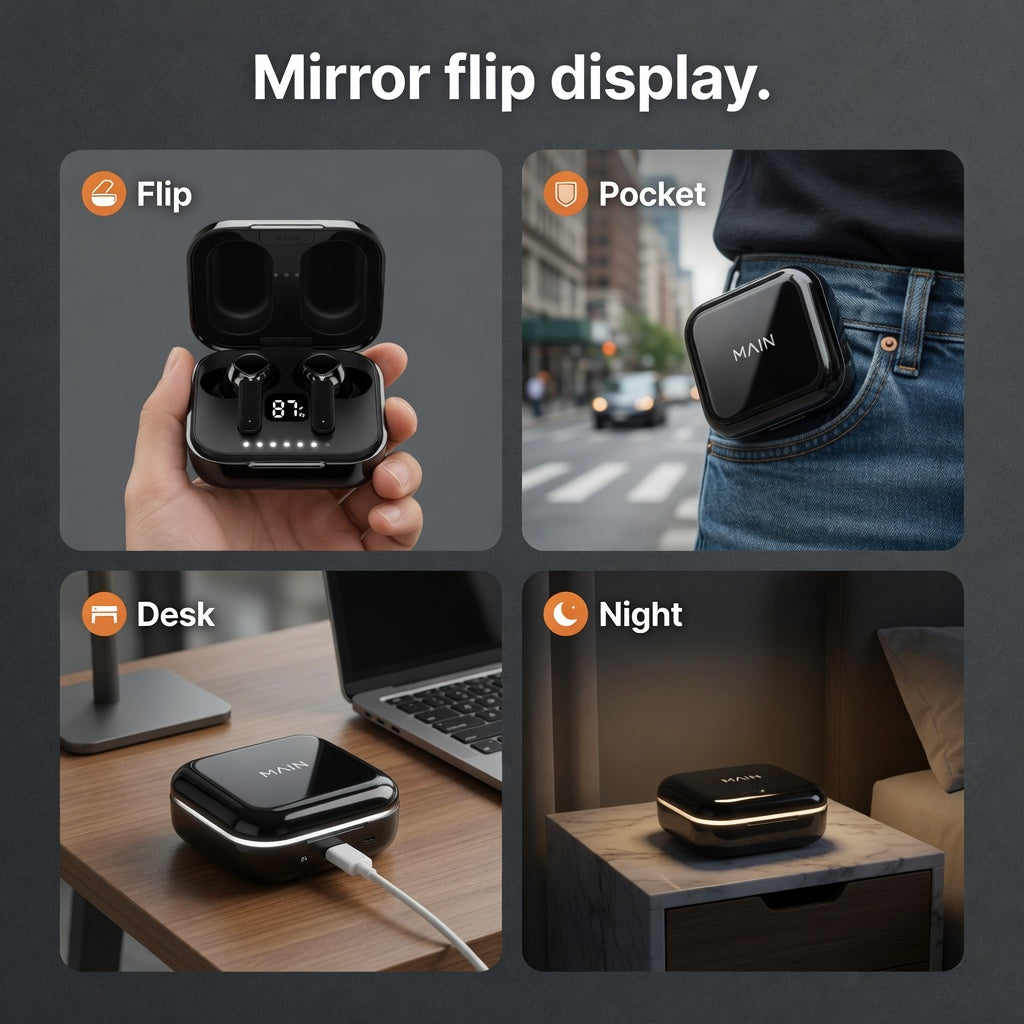 EARSOLE MirrorLED Flip Display Earbuds 06-spec