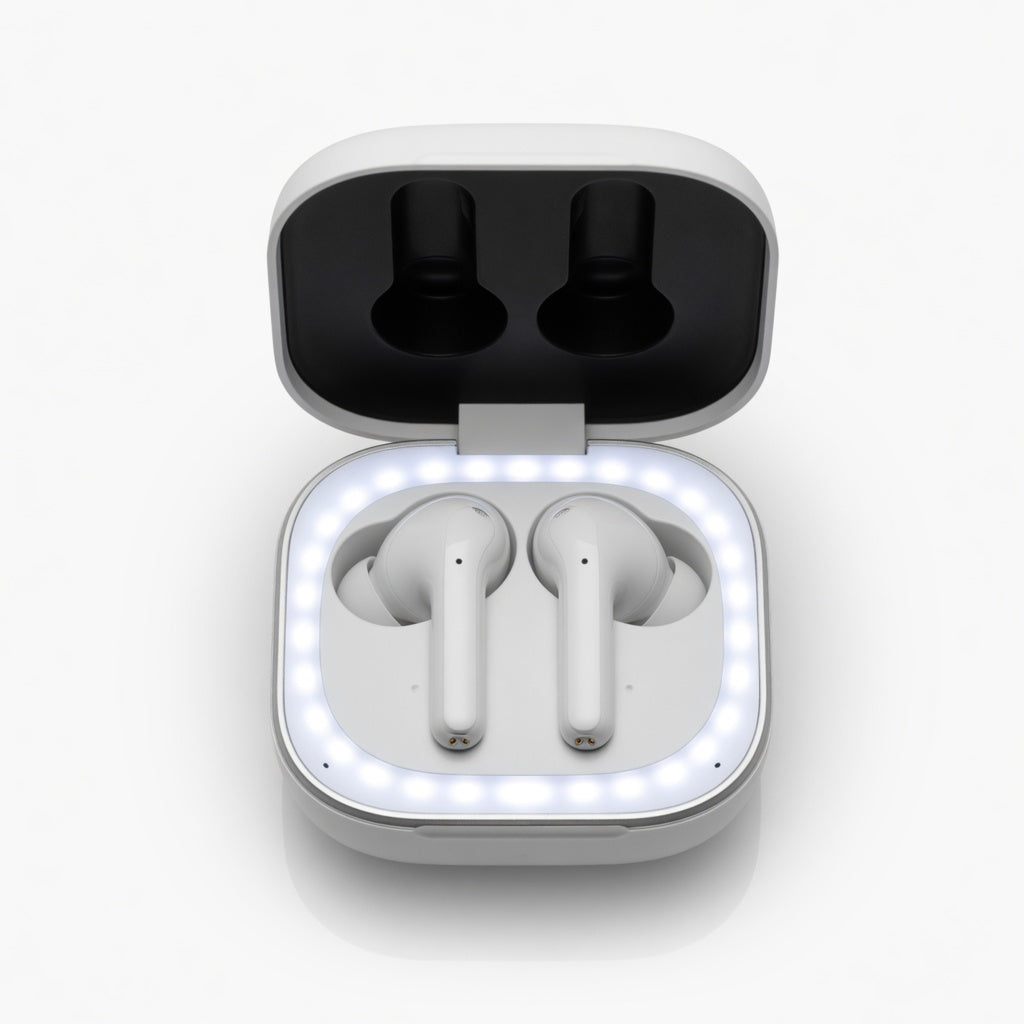 EARSOLE RingGlow Battery Ring Case Earbuds 00-white