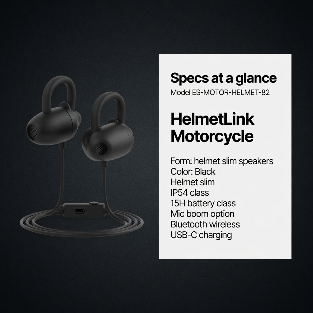 EARSOLE HelmetLink Motorcycle Helmet Earbuds 05-lifestyle