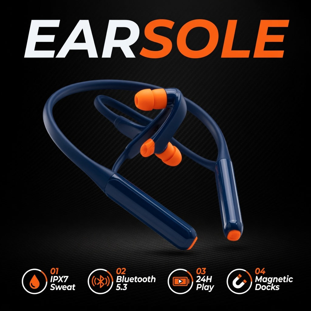 EARSOLE FlexBand Neckband Sport Earbuds 02-features