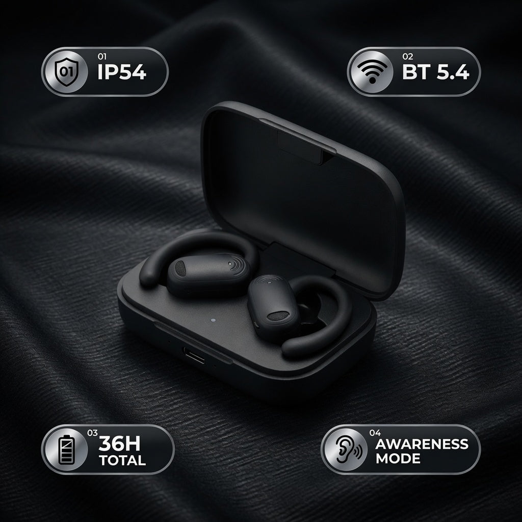 ES-OWS-AIRRIDGE-01 02-features | EARSOLE AirRidge OWS Open-Ear Wireless Earbuds