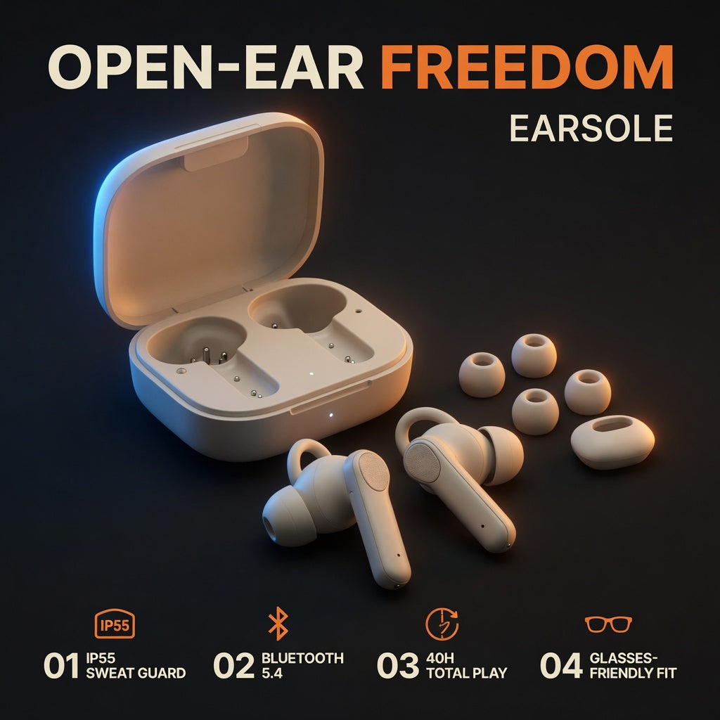 EARSOLE LoopFlex Open-Ear Loop Wireless Earbuds 02-features