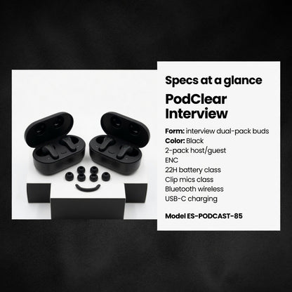 EARSOLE PodClear Interview Wireless Earbuds 06-spec