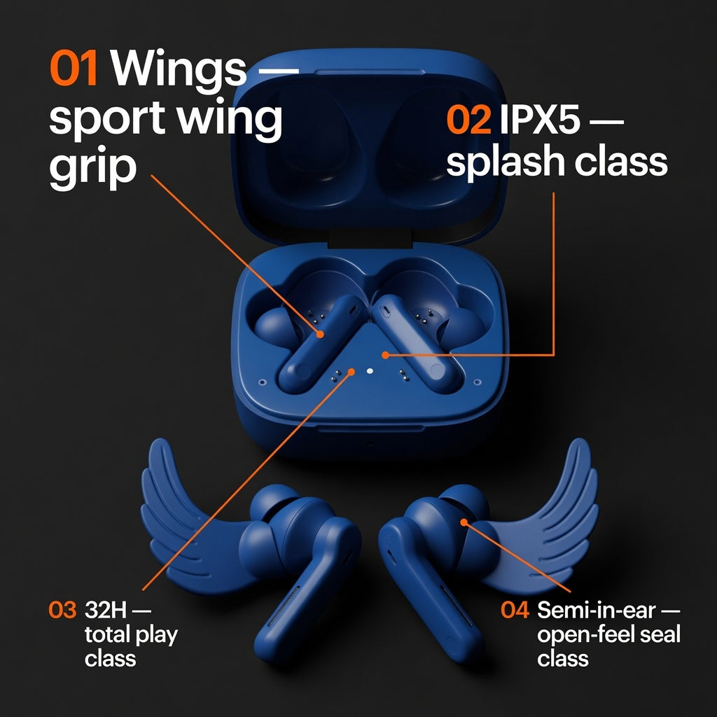 EARSOLE ActiveSemi Sport Semi-In-Ear Earbuds 03-detail