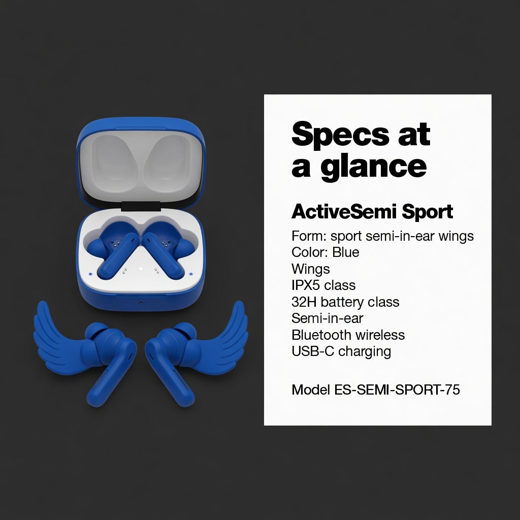 EARSOLE ActiveSemi Sport Semi-In-Ear Earbuds 05-lifestyle