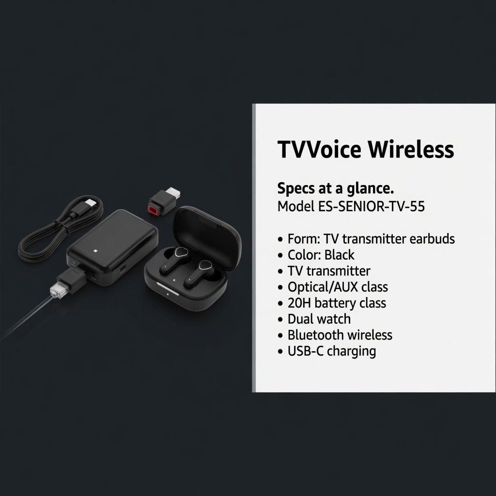 EARSOLE TVVoice Wireless TV Earbuds 04-comparison