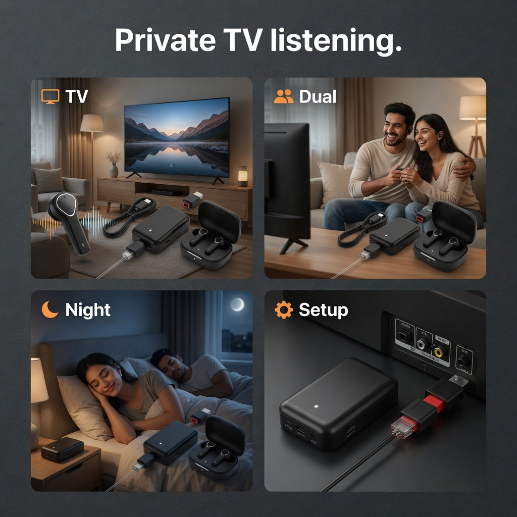 EARSOLE TVVoice Wireless TV Earbuds 06-spec