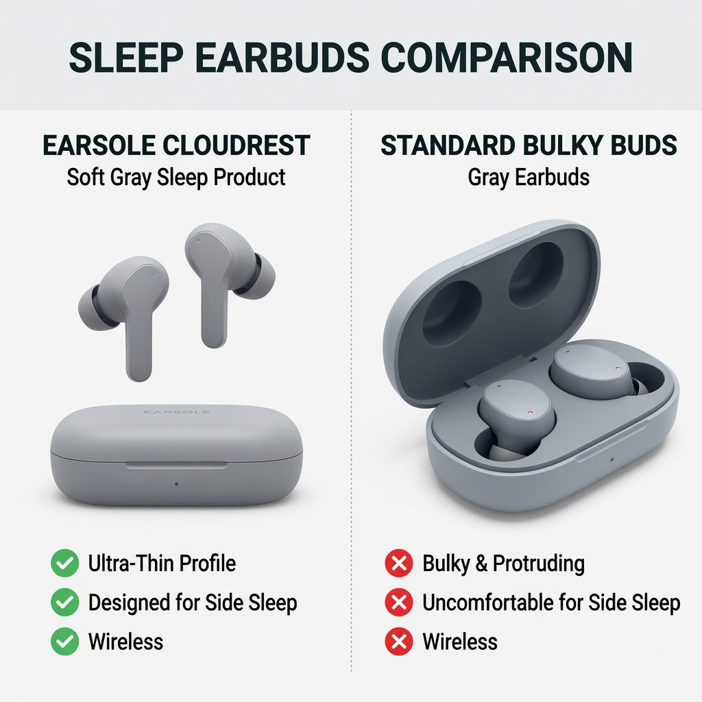 ES-SLEEP-CLOUD-11 04-comparison | EARSOLE CloudRest Ultra-Thin Sleep Earbuds