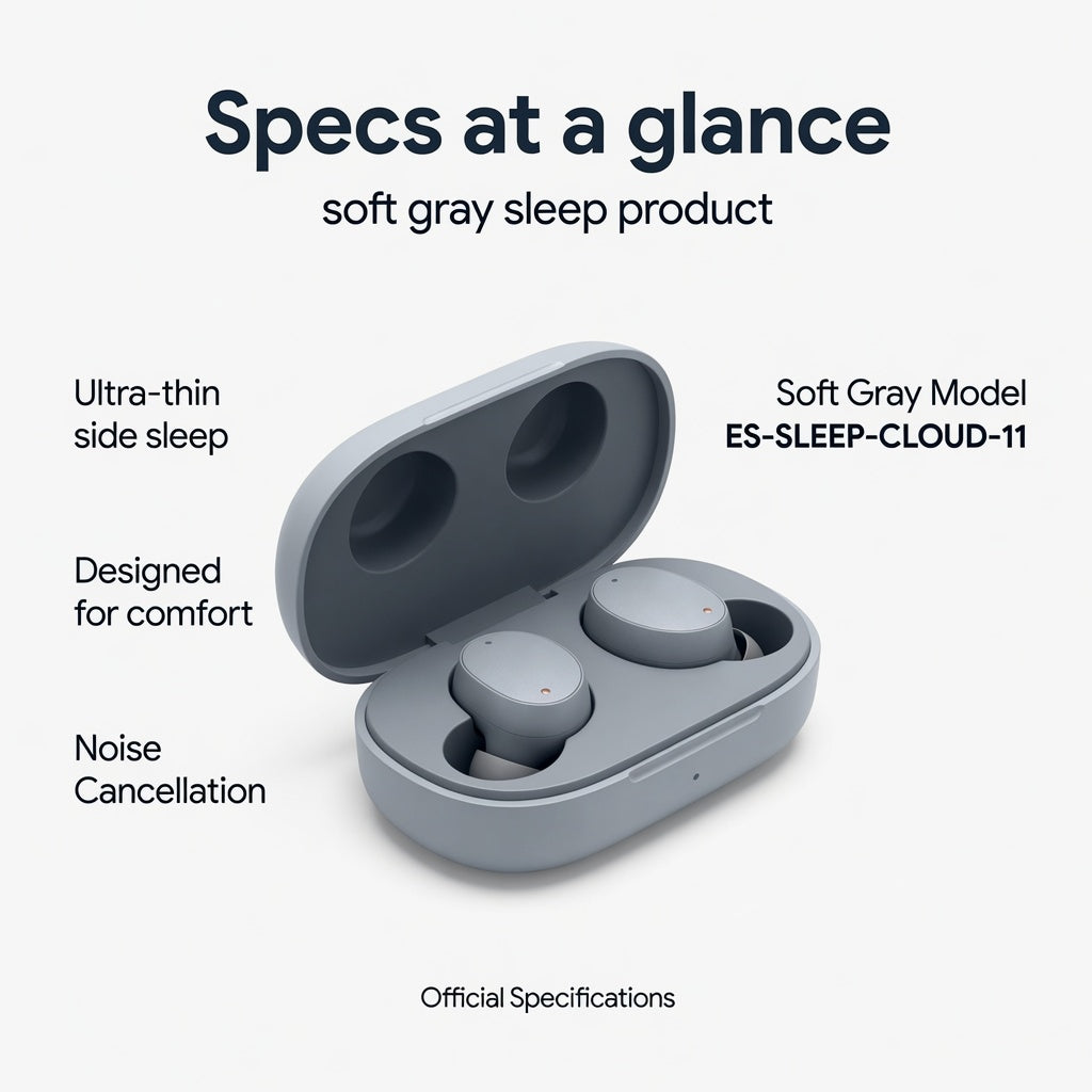 ES-SLEEP-CLOUD-11 06-spec | EARSOLE CloudRest Ultra-Thin Sleep Earbuds