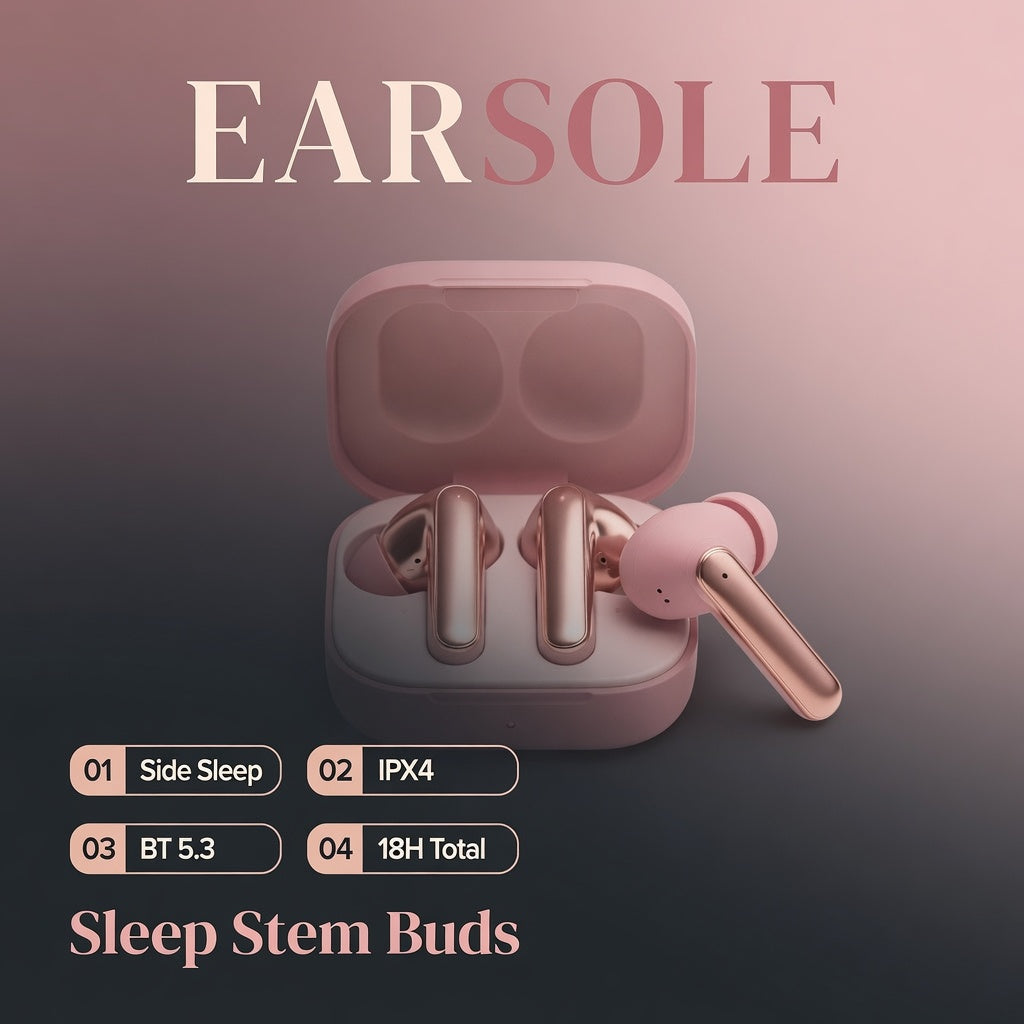 EARSOLE RoseDream Sleep Earbuds for Side Sleepers 02-features