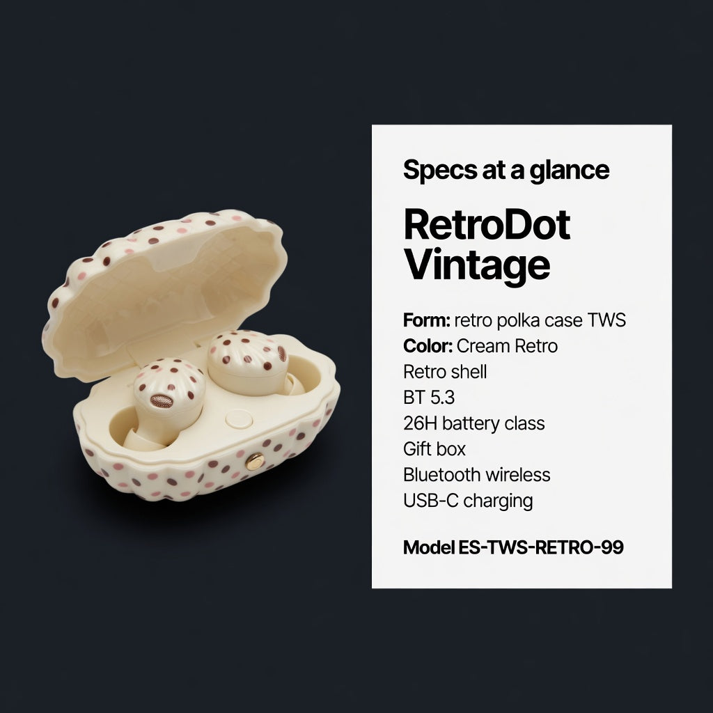 EARSOLE RetroDot Vintage Shell Wireless Earbuds 04-comparison
