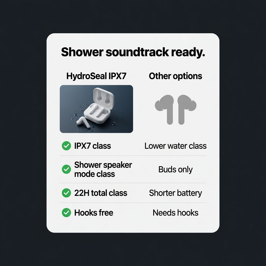 ES-TWS-WATER-96 03-detail | EARSOLE HydroSeal Shower-Ready IPX7 Earbuds