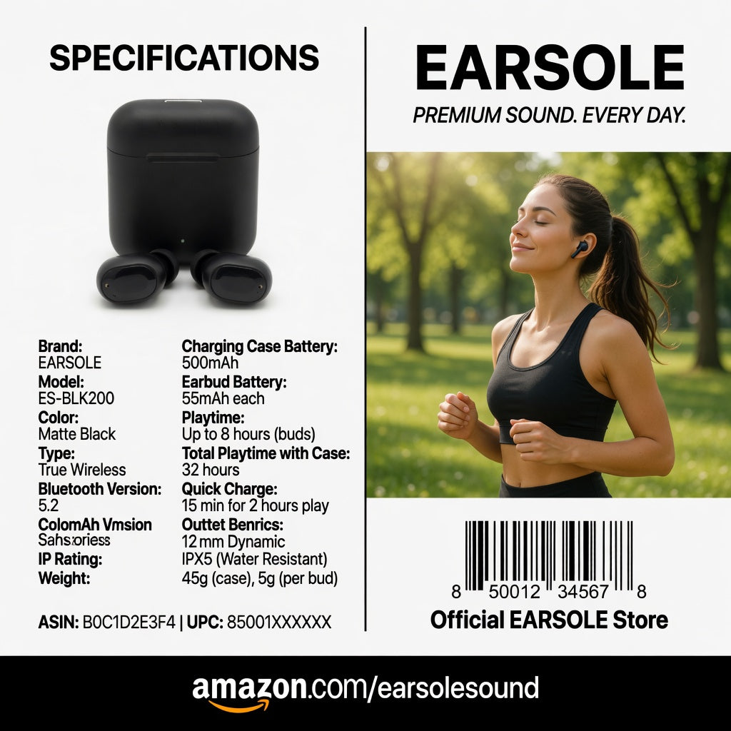 EARSOLE DailyBeats Basic Wireless Earbuds 06-spec