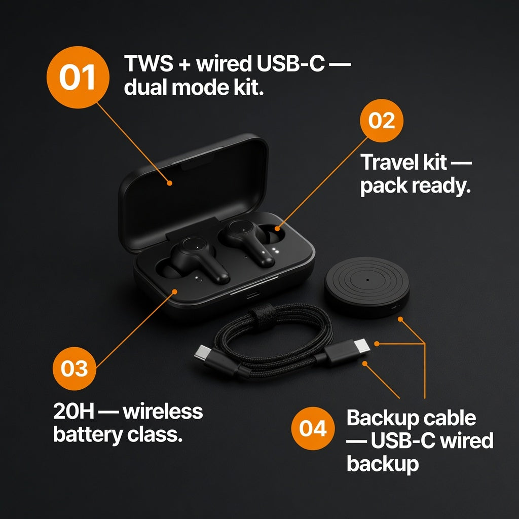 EARSOLE PlugPlay USB-C Wired+Wireless Combo 02-features
