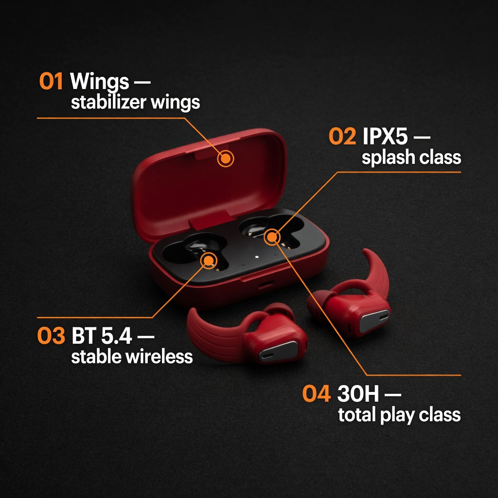 EARSOLE WingDash Running Earbuds with Wings 04-comparison