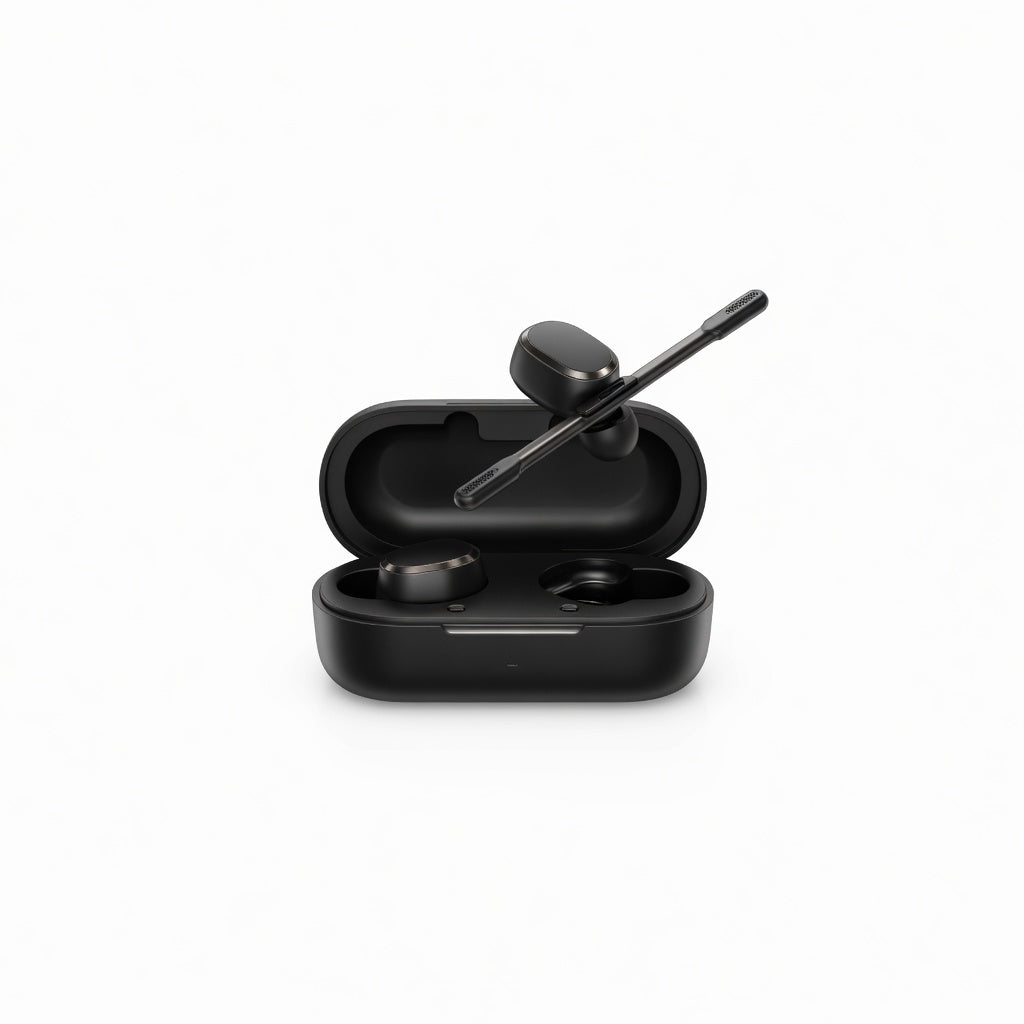 EARSOLE ClearBoom Retractable Mic Earbuds 00-white