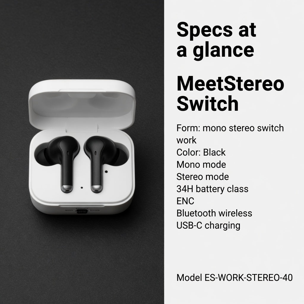 EARSOLE MeetStereo Mono/Stereo Switch Buds 05-lifestyle