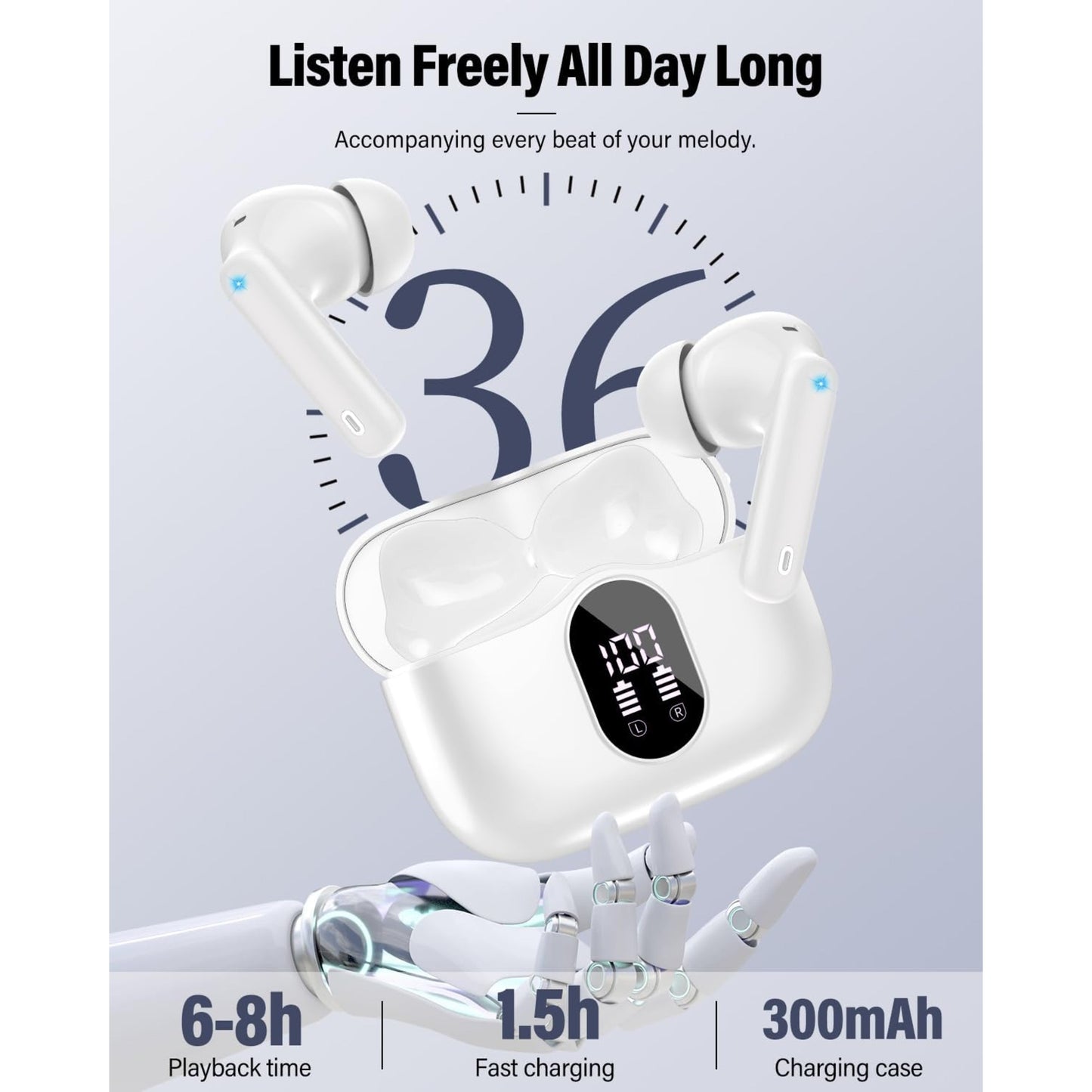 EARSOLE Noise Cancelling Wireless Earbuds Series 122 image 5
