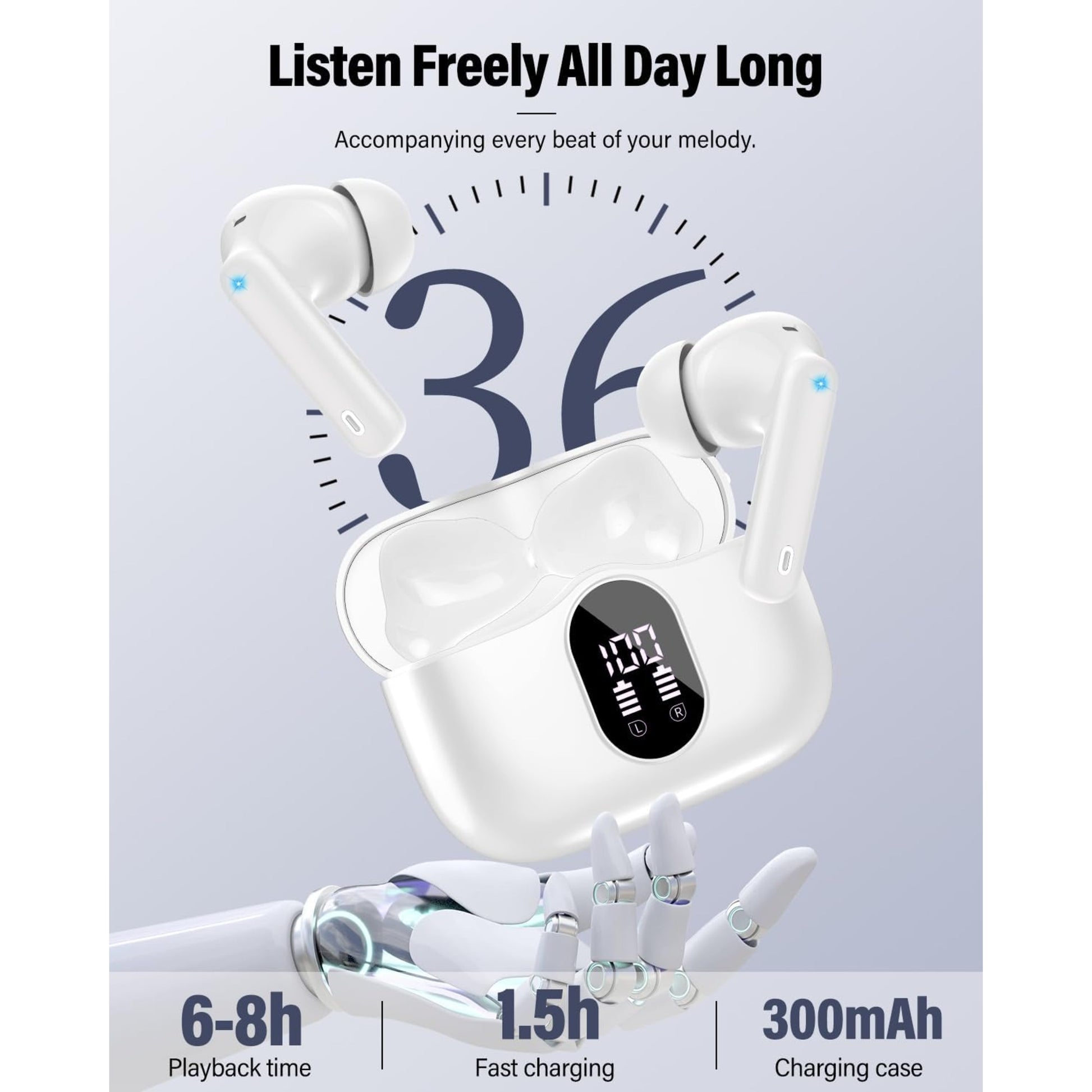 EARSOLE Noise Cancelling Wireless Earbuds Series 122 image 5