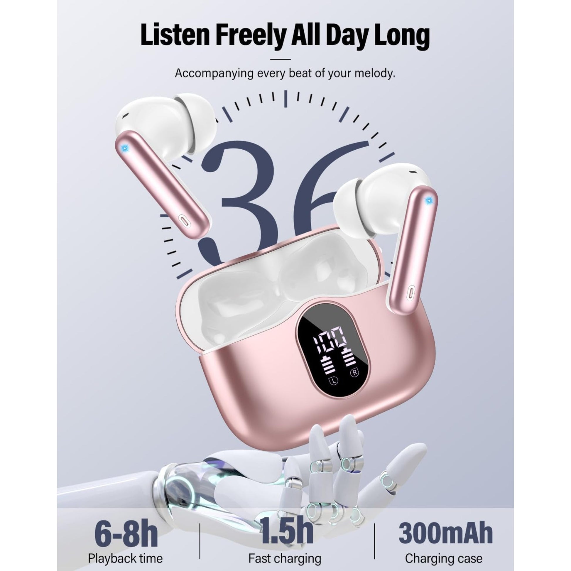 EARSOLE Noise Cancelling Wireless Earbuds Series 123 image 5