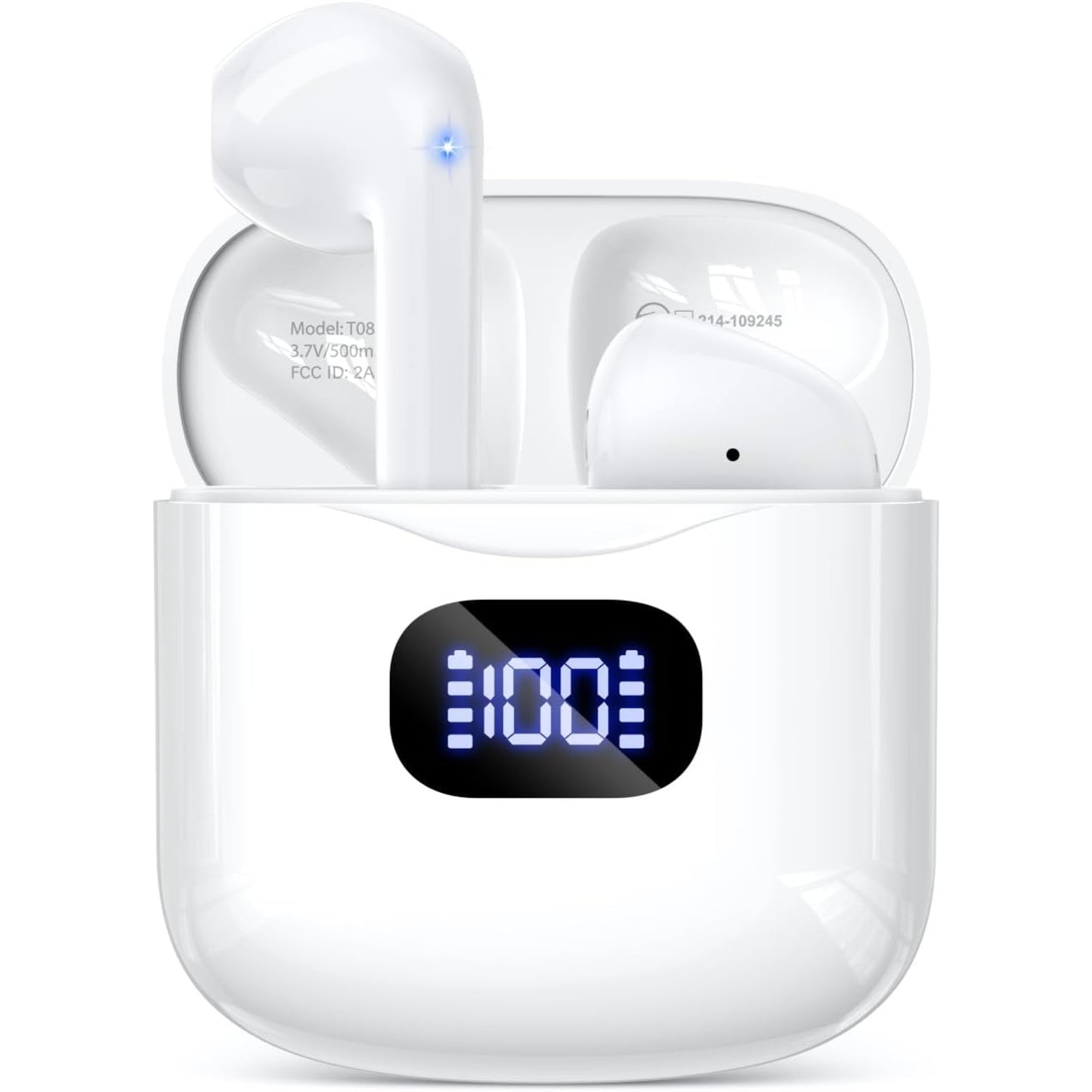 EARSOLE True Wireless Earbuds Series 136 pure white background main product photo